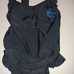 Black One-Piece Swimsuit